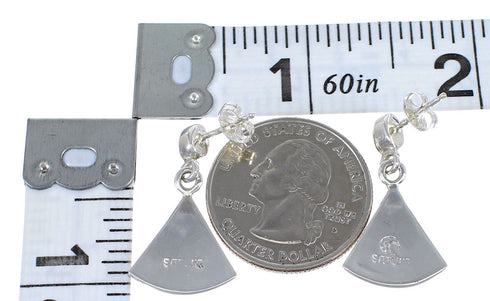 Multicolor Sterling Silver Post Dangle Earrings YX70833